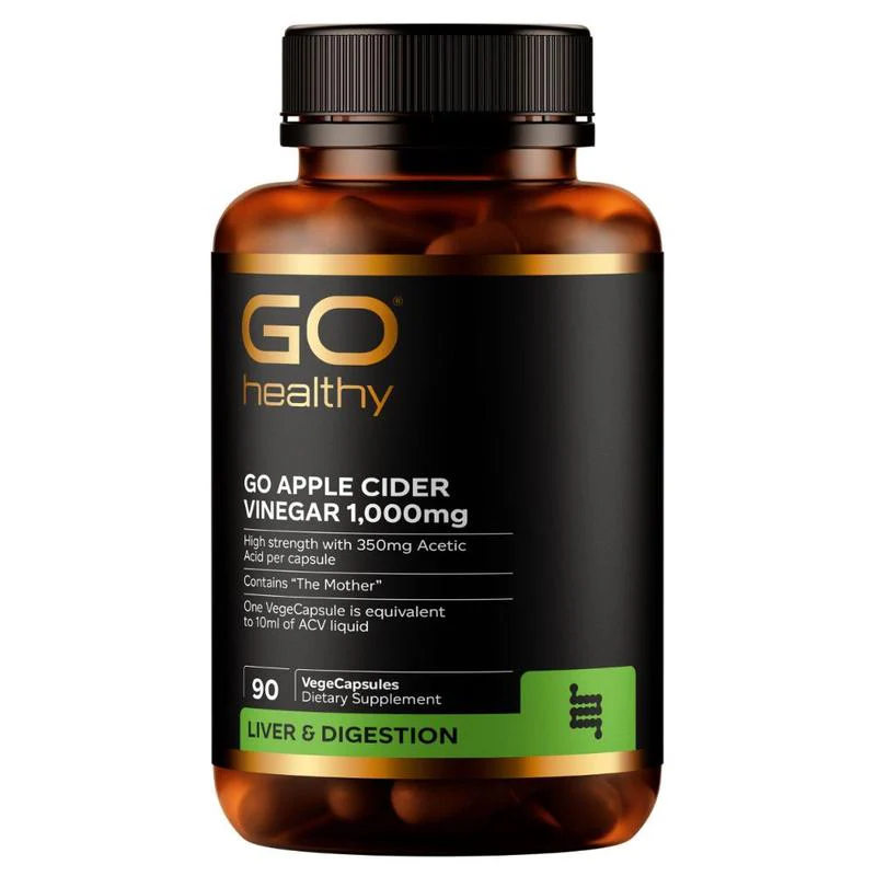 GO Healthy GO Apple Cider Vinegar 1,000mg VegeCapsules 90s