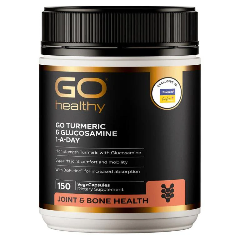 GO Healthy GO Turmeric & Glucosamine 1-A-Day Capsules 150s