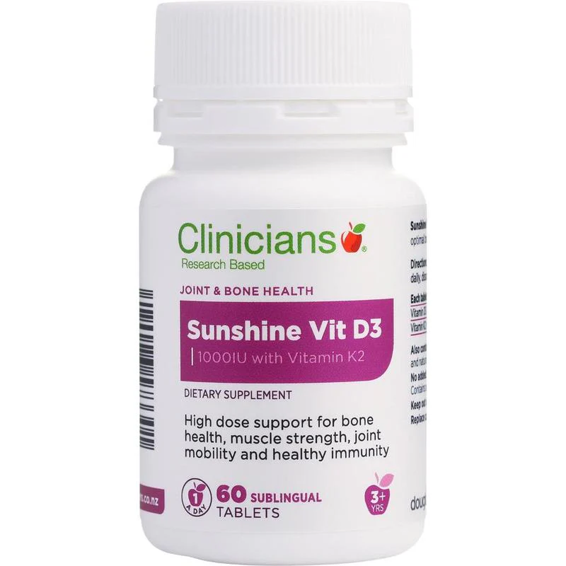 Clinicians Sunshine Vitamin D3 Tablets 60s