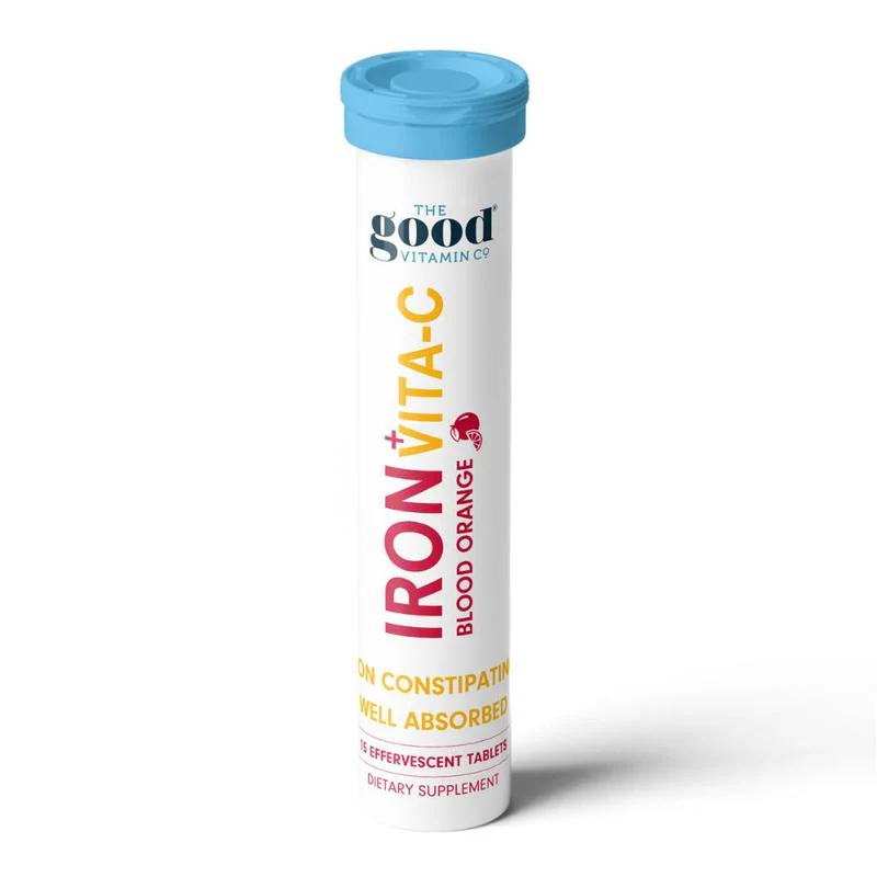 The Good Vitamin Co Iron + Vita-C Effervescent Tablets 15s